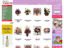 Tablet Screenshot of flowersbyvalerie.com